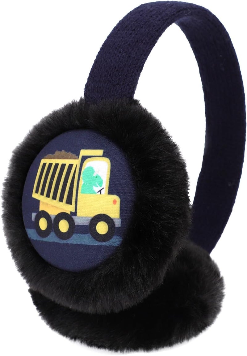 Ztl Kids Knit Earmuffs Soft Plush Ear Warmers Winter Outdoor Ear Muffs for Boys Girls - Image 2